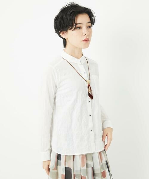 Maison de CINQ / メゾン ドゥ サンク シャツ・ブラウス | [日本製]シャーリングシャンブレーブラウス | 詳細2