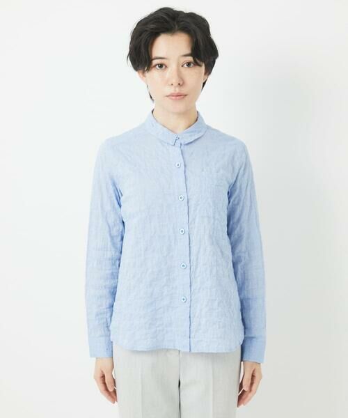 Maison de CINQ / メゾン ドゥ サンク シャツ・ブラウス | [日本製]シャーリングシャンブレーブラウス | 詳細4