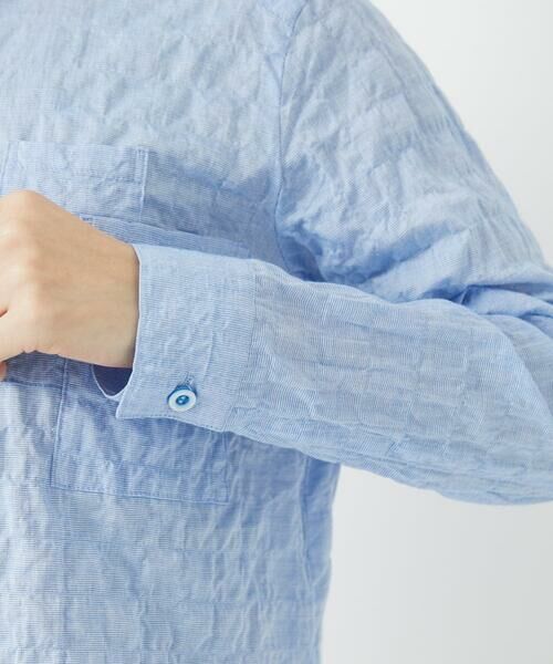 Maison de CINQ / メゾン ドゥ サンク シャツ・ブラウス | [日本製]シャーリングシャンブレーブラウス | 詳細8