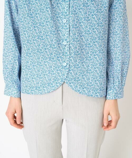 Maison de CINQ / メゾン ドゥ サンク シャツ・ブラウス | LIBERTYプリントシャツブラウス（WALTER'S MEADOW） | 詳細11
