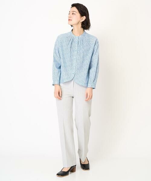 Maison de CINQ / メゾン ドゥ サンク シャツ・ブラウス | LIBERTYプリントシャツブラウス（WALTER'S MEADOW） | 詳細14