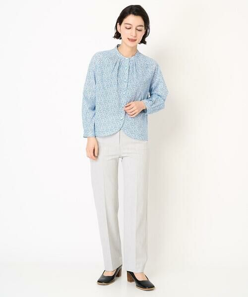 Maison de CINQ / メゾン ドゥ サンク シャツ・ブラウス | LIBERTYプリントシャツブラウス（WALTER'S MEADOW） | 詳細15