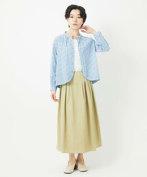 Maison de CINQ / メゾン ドゥ サンク シャツ・ブラウス | LIBERTYプリントシャツブラウス（WALTER'S MEADOW） | 詳細19