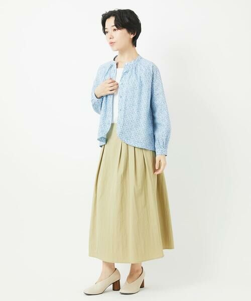 Maison de CINQ / メゾン ドゥ サンク シャツ・ブラウス | LIBERTYプリントシャツブラウス（WALTER'S MEADOW） | 詳細20