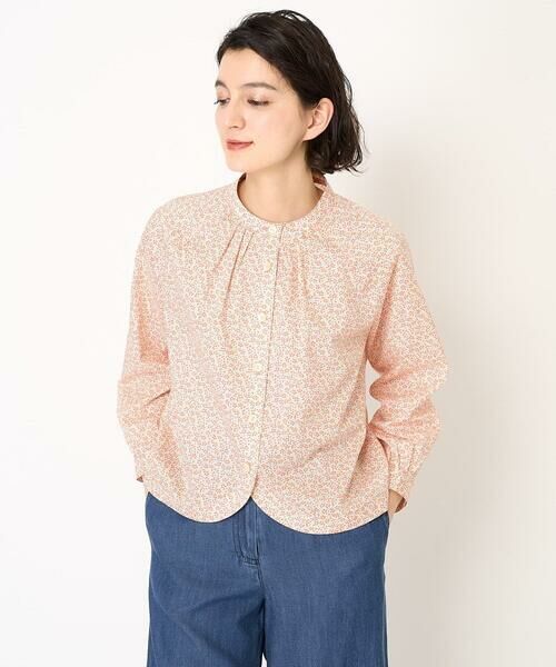 Maison de CINQ / メゾン ドゥ サンク シャツ・ブラウス | LIBERTYプリントシャツブラウス（WALTER'S MEADOW） | 詳細4