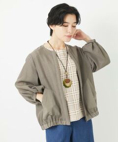 Maison de CINQ / メゾン ドゥ サンク その他アウター | メッシュシアーショート丈ブルゾン