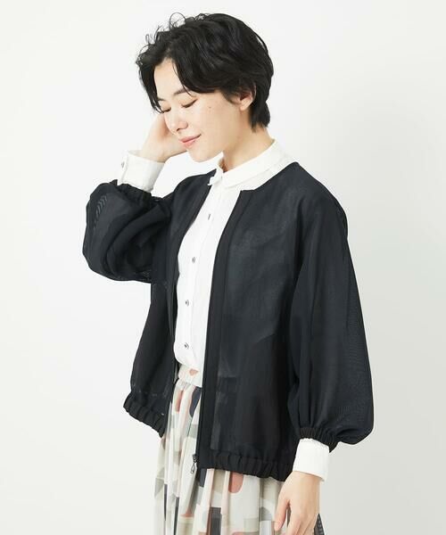 Maison de CINQ / メゾン ドゥ サンク その他アウター | メッシュシアーショート丈ブルゾン | 詳細5