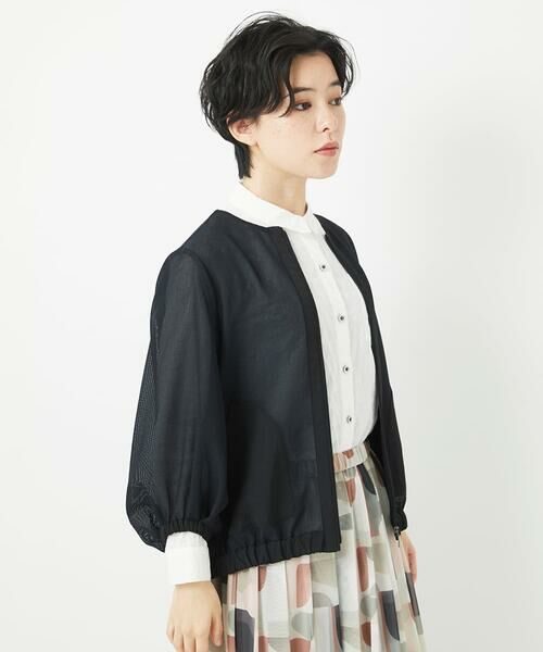 Maison de CINQ / メゾン ドゥ サンク その他アウター | メッシュシアーショート丈ブルゾン | 詳細6