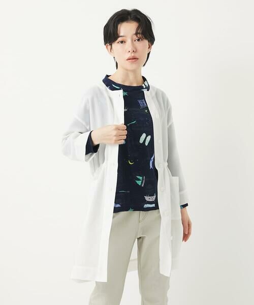 Maison de CINQ / メゾン ドゥ サンク その他アウター | メッシュシアーチュニック丈羽織 | 詳細1