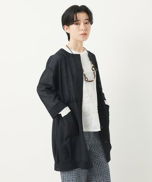 Maison de CINQ / メゾン ドゥ サンク その他アウター | メッシュシアーチュニック丈羽織 | 詳細12