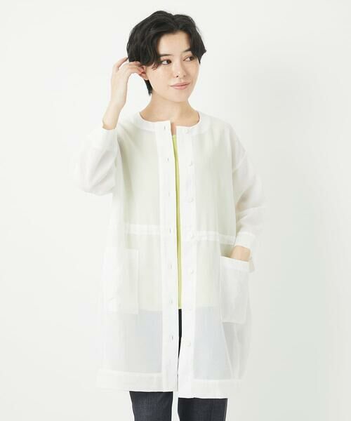 Maison de CINQ / メゾン ドゥ サンク その他アウター | メッシュシアーチュニック丈羽織 | 詳細2