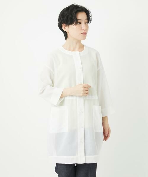 Maison de CINQ / メゾン ドゥ サンク その他アウター | メッシュシアーチュニック丈羽織 | 詳細3