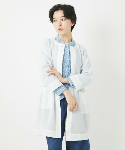 Maison de CINQ / メゾン ドゥ サンク その他アウター | メッシュシアーチュニック丈羽織 | 詳細4