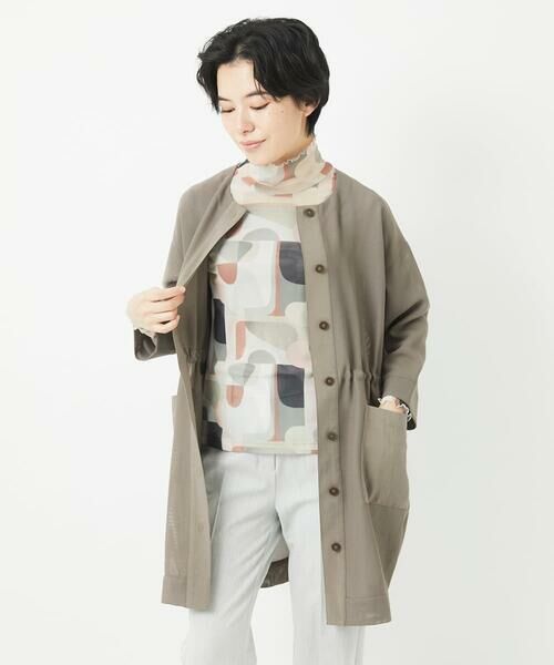 Maison de CINQ / メゾン ドゥ サンク その他アウター | メッシュシアーチュニック丈羽織 | 詳細6