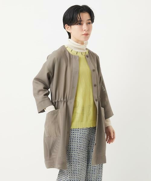 Maison de CINQ / メゾン ドゥ サンク その他アウター | メッシュシアーチュニック丈羽織 | 詳細7