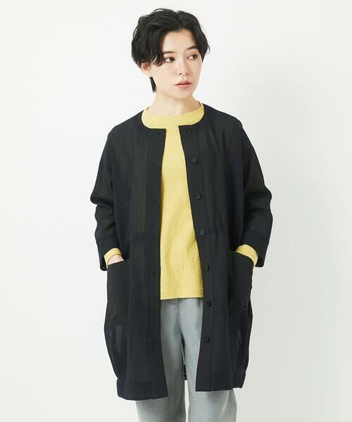 Maison de CINQ / メゾン ドゥ サンク その他アウター | メッシュシアーチュニック丈羽織 | 詳細9