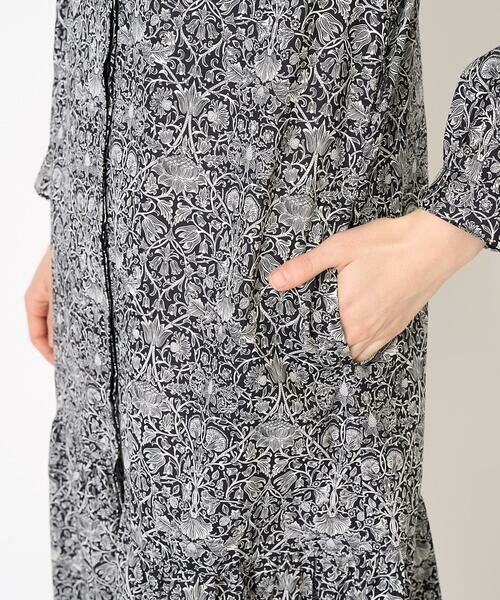 Maison de CINQ / メゾン ドゥ サンク ロング・マキシ丈ワンピース | LIBERTYプリントシャツワンピース（LODDEN WOOD） | 詳細10