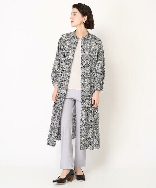 Maison de CINQ / メゾン ドゥ サンク ロング・マキシ丈ワンピース | LIBERTYプリントシャツワンピース（LODDEN WOOD） | 詳細17