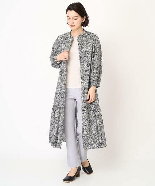 Maison de CINQ / メゾン ドゥ サンク ロング・マキシ丈ワンピース | LIBERTYプリントシャツワンピース（LODDEN WOOD） | 詳細18