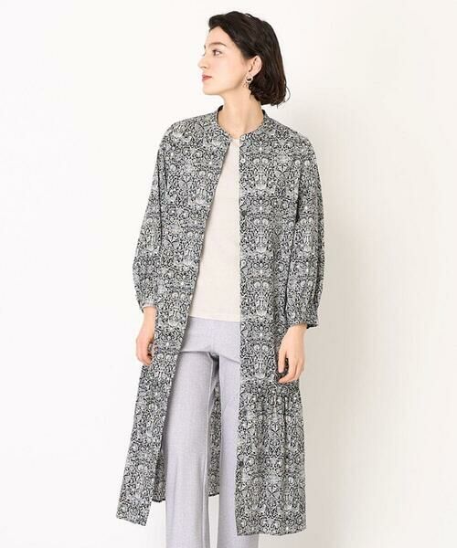 Maison de CINQ / メゾン ドゥ サンク ロング・マキシ丈ワンピース | LIBERTYプリントシャツワンピース（LODDEN WOOD） | 詳細2