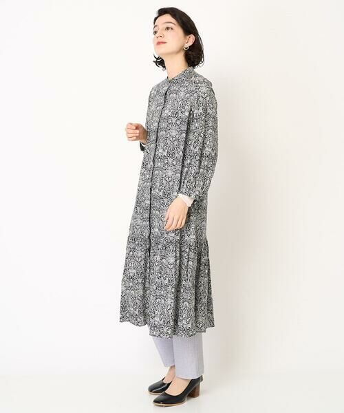 Maison de CINQ / メゾン ドゥ サンク ロング・マキシ丈ワンピース | LIBERTYプリントシャツワンピース（LODDEN WOOD） | 詳細20