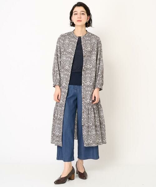 Maison de CINQ / メゾン ドゥ サンク ロング・マキシ丈ワンピース | LIBERTYプリントシャツワンピース（LODDEN WOOD） | 詳細21