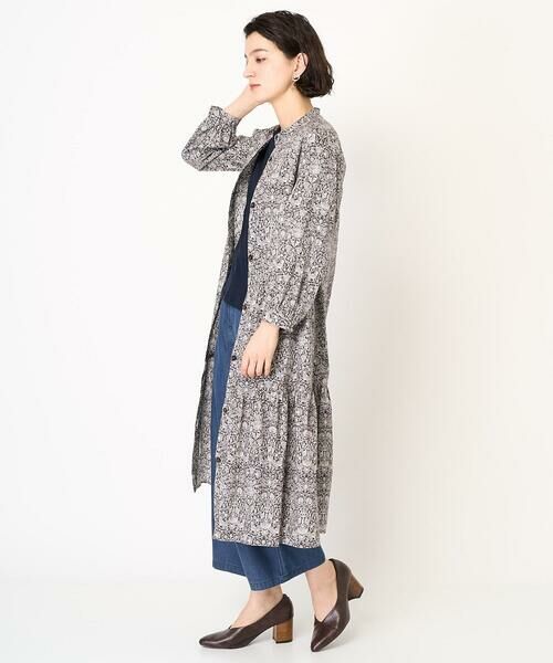 Maison de CINQ / メゾン ドゥ サンク ロング・マキシ丈ワンピース | LIBERTYプリントシャツワンピース（LODDEN WOOD） | 詳細22