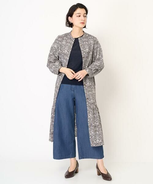 Maison de CINQ / メゾン ドゥ サンク ロング・マキシ丈ワンピース | LIBERTYプリントシャツワンピース（LODDEN WOOD） | 詳細23