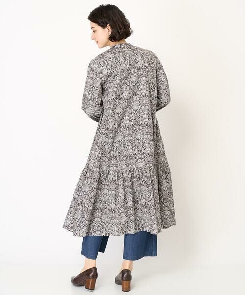 Maison de CINQ / メゾン ドゥ サンク ロング・マキシ丈ワンピース | LIBERTYプリントシャツワンピース（LODDEN WOOD） | 詳細24