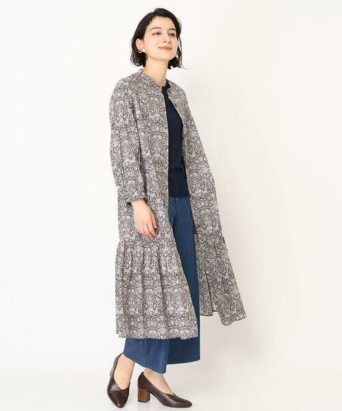 Maison de CINQ / メゾン ドゥ サンク ロング・マキシ丈ワンピース | LIBERTYプリントシャツワンピース（LODDEN WOOD） | 詳細25