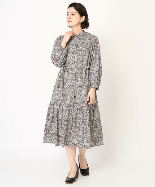 Maison de CINQ / メゾン ドゥ サンク ロング・マキシ丈ワンピース | LIBERTYプリントシャツワンピース（LODDEN WOOD） | 詳細30