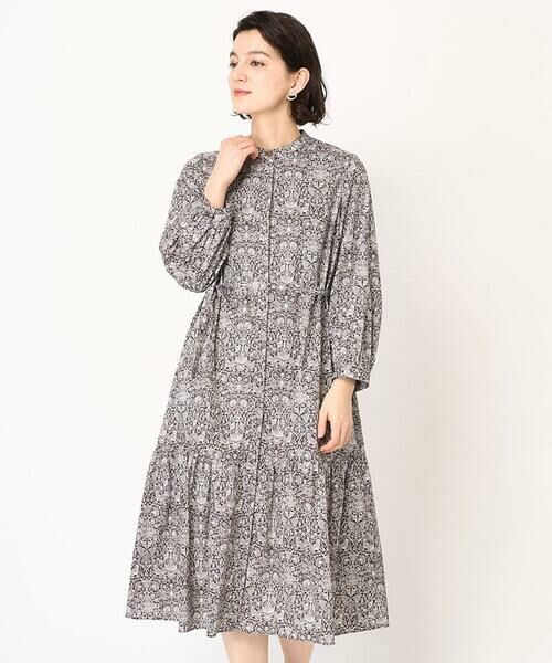 Maison de CINQ / メゾン ドゥ サンク ロング・マキシ丈ワンピース | LIBERTYプリントシャツワンピース（LODDEN WOOD） | 詳細4