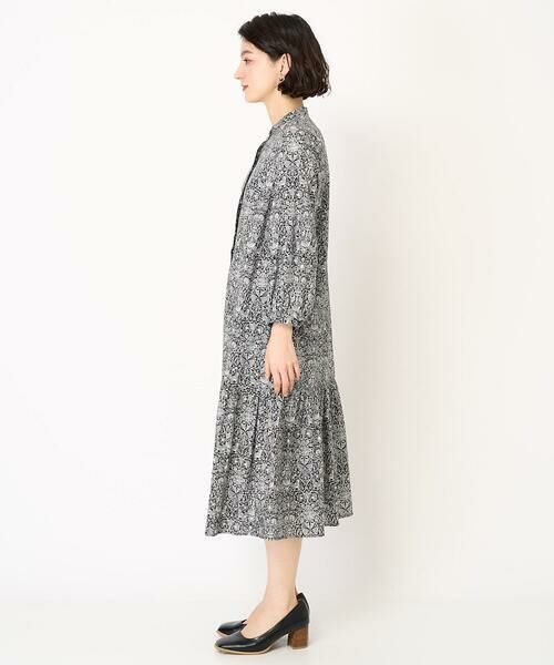 Maison de CINQ / メゾン ドゥ サンク ロング・マキシ丈ワンピース | LIBERTYプリントシャツワンピース（LODDEN WOOD） | 詳細6