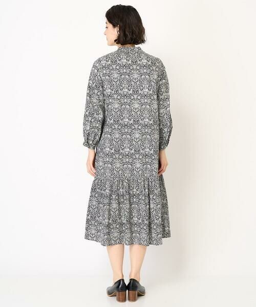 Maison de CINQ / メゾン ドゥ サンク ロング・マキシ丈ワンピース | LIBERTYプリントシャツワンピース（LODDEN WOOD） | 詳細7
