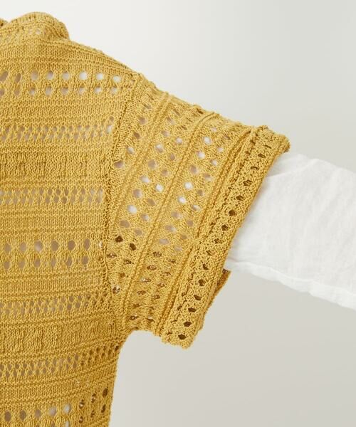 Maison de CINQ / メゾン ドゥ サンク ニット・セーター | 透かし編み半袖ニット | 詳細11