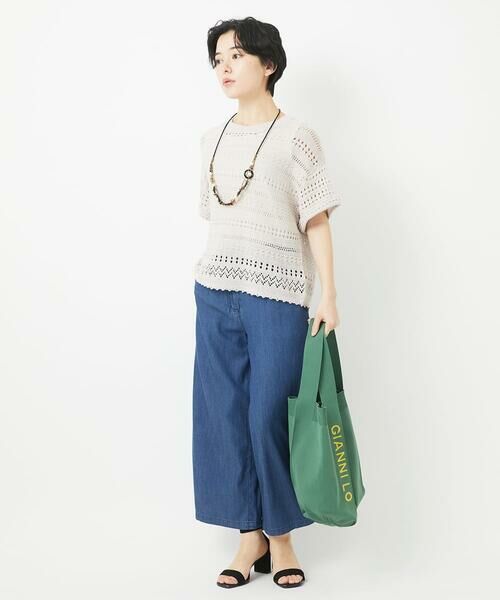 Maison de CINQ / メゾン ドゥ サンク ニット・セーター | 透かし編み半袖ニット | 詳細21