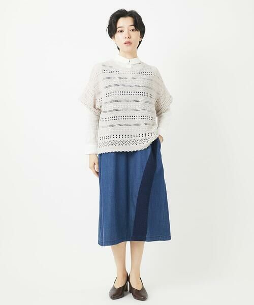 Maison de CINQ / メゾン ドゥ サンク ニット・セーター | 透かし編み半袖ニット | 詳細23