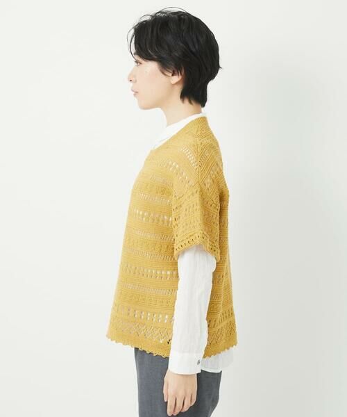 Maison de CINQ / メゾン ドゥ サンク ニット・セーター | 透かし編み半袖ニット | 詳細8