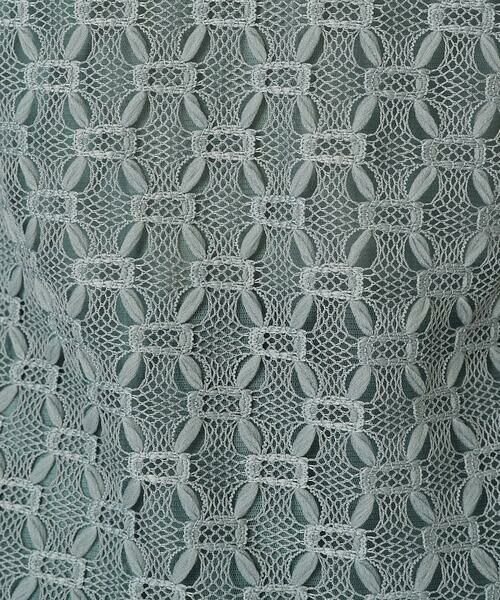 Maison de CINQ / メゾン ドゥ サンク カットソー | [日本製]ナイロンチュールクロシェ風レースカットソー | 詳細14