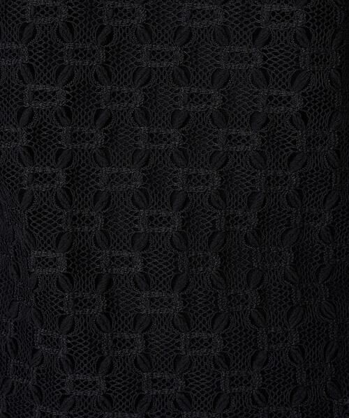Maison de CINQ / メゾン ドゥ サンク カットソー | [日本製]ナイロンチュールクロシェ風レースカットソー | 詳細15