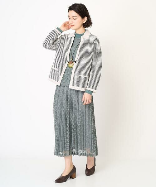 Maison de CINQ / メゾン ドゥ サンク カットソー | [日本製]ナイロンチュールクロシェ風レースカットソー | 詳細20