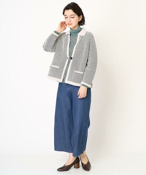 Maison de CINQ / メゾン ドゥ サンク カットソー | [日本製]ナイロンチュールクロシェ風レースカットソー | 詳細23