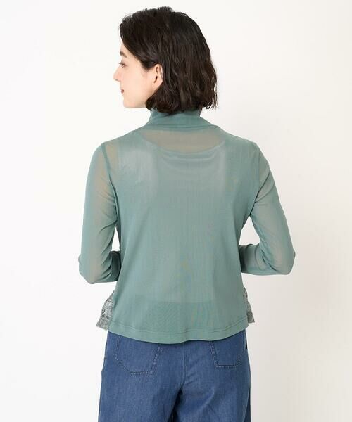 Maison de CINQ / メゾン ドゥ サンク カットソー | [日本製]ナイロンチュールクロシェ風レースカットソー | 詳細3