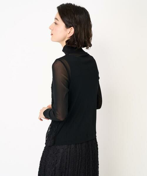 Maison de CINQ / メゾン ドゥ サンク カットソー | [日本製]ナイロンチュールクロシェ風レースカットソー | 詳細7