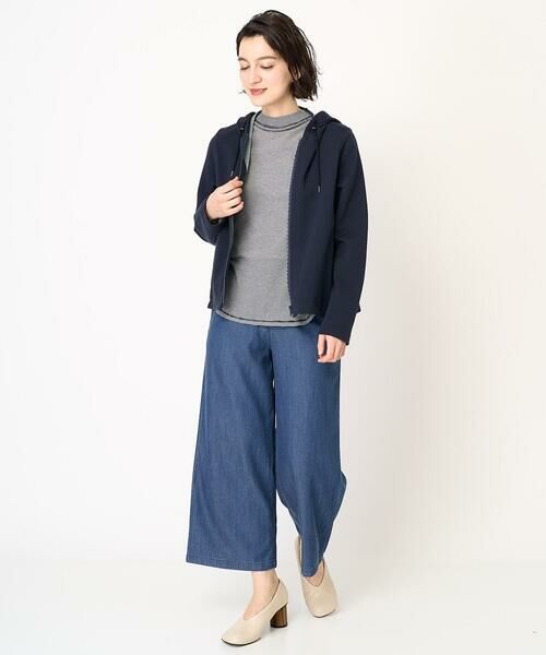 Maison de CINQ / メゾン ドゥ サンク カットソー | [日本製]シアーストレッチフライスモックネックカットソー | 詳細12