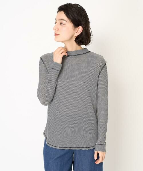 Maison de CINQ / メゾン ドゥ サンク カットソー | [日本製]シアーストレッチフライスモックネックカットソー | 詳細2