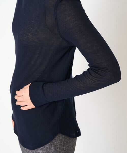 Maison de CINQ / メゾン ドゥ サンク カットソー | [日本製]シアーストレッチフライスモックネックカットソー | 詳細7