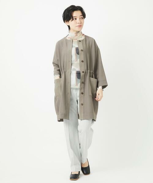 Maison de CINQ / メゾン ドゥ サンク カットソー | [日本製]アブストラクト柄サモーラチュールカットソー | 詳細12