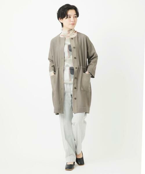 Maison de CINQ / メゾン ドゥ サンク カットソー | [日本製]アブストラクト柄サモーラチュールカットソー | 詳細13