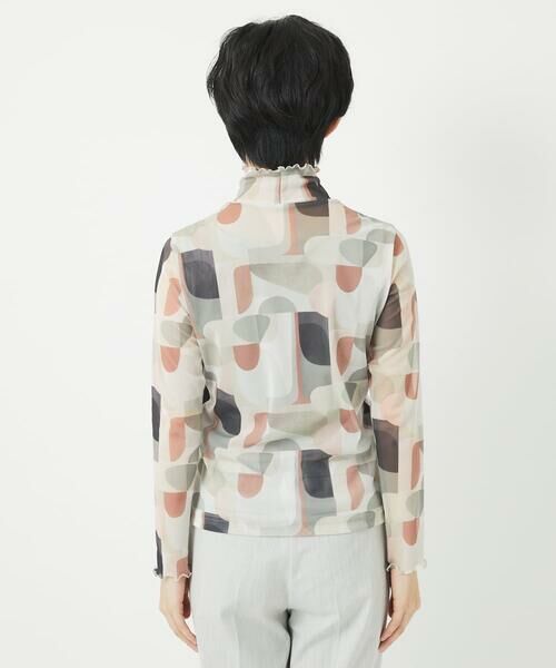 Maison de CINQ / メゾン ドゥ サンク カットソー | [日本製]アブストラクト柄サモーラチュールカットソー | 詳細6